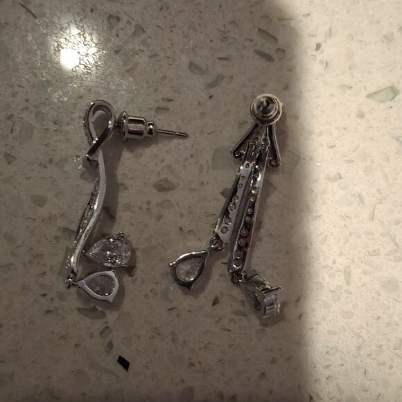 Diamond Tassel Earrings - Picture 6 of 7